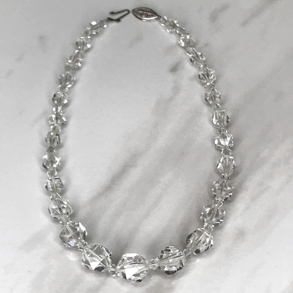 Vintage Graduate Crystal Necklace